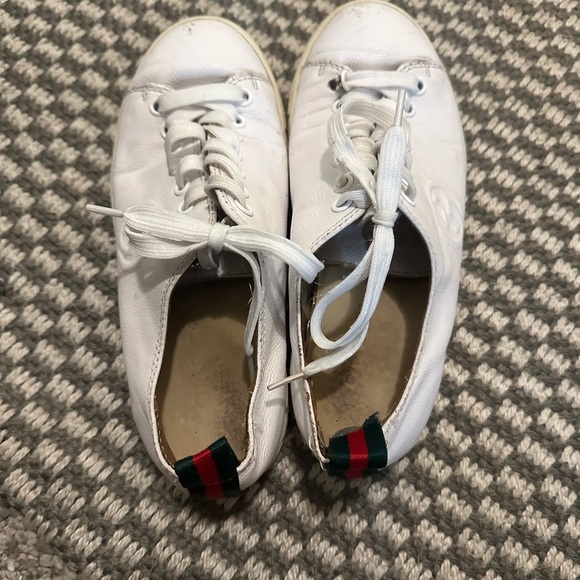 Gucci White Leather womens Sneakers - Picture 4 of 6